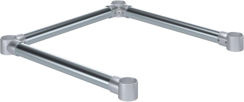 AmGood Cross Bar and Connector Set (for Table 24" x 24") - Image 1
